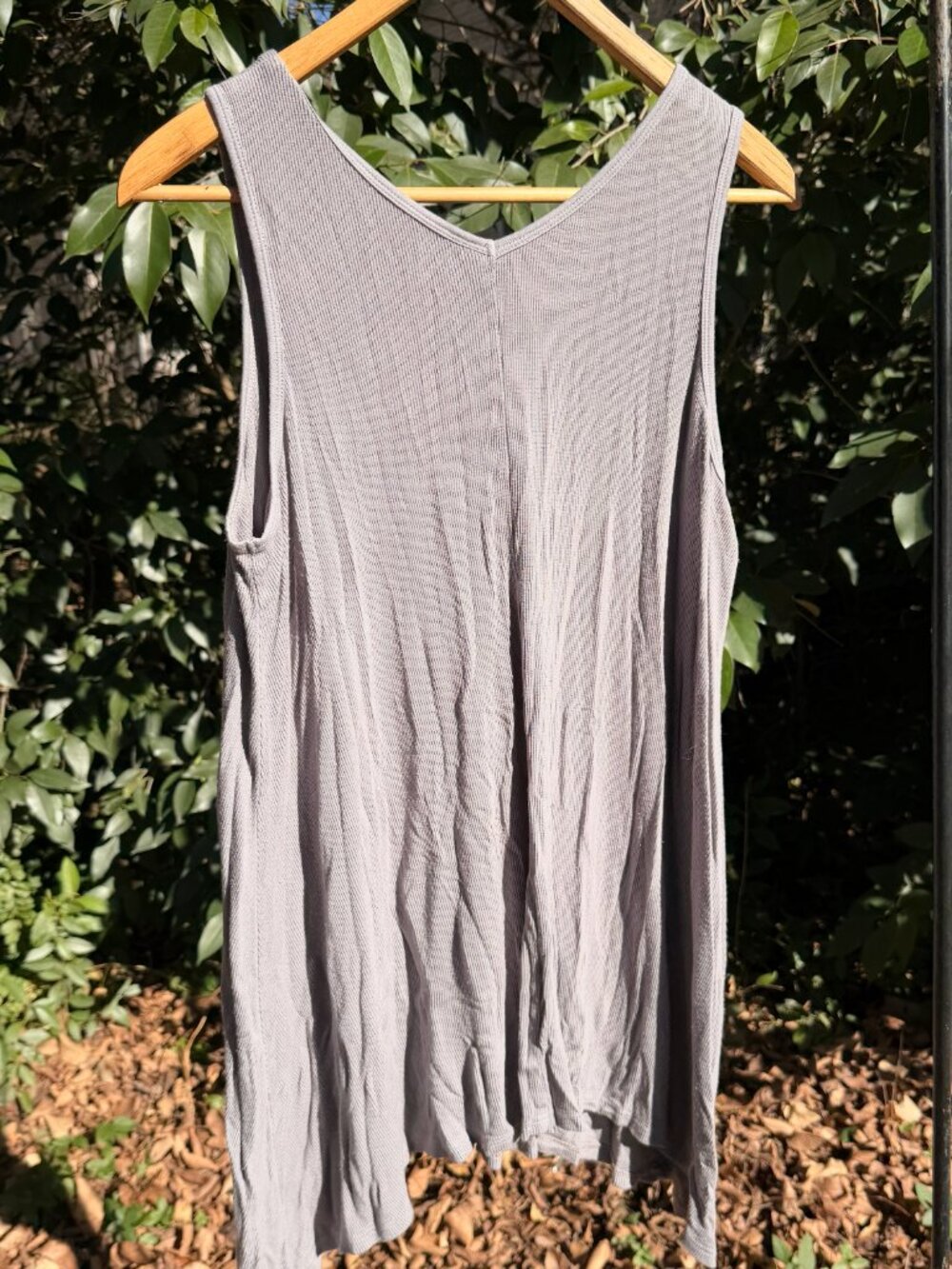 Heartstring Tank Top Large | Neutral Boho Layering Boutique Cami Cream